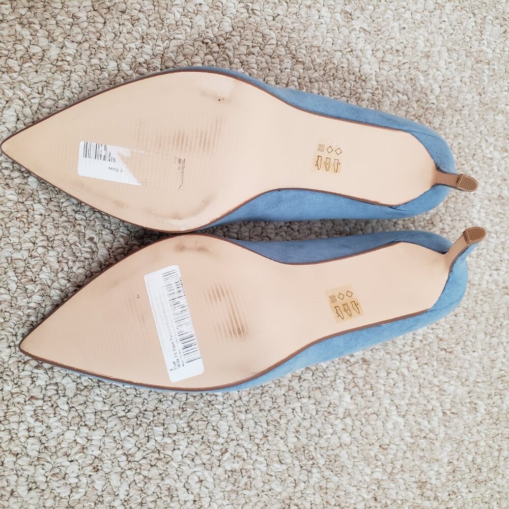 Blue suede heels - Picture 4 of 7